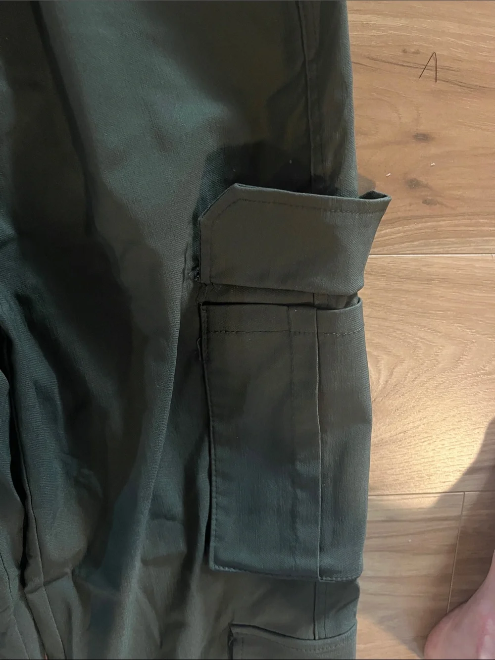 Kid’s Olive Green Cargo Pants with Drawstring Waist